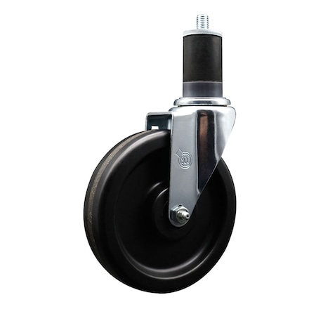 Service Caster 6'' Phenolic Wheel Swivel 1-5/8'' Expanding Stem Caster SCC-EX20S615-PHS-158